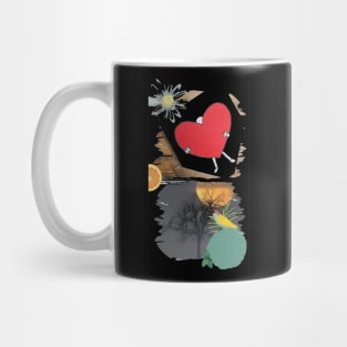 Love sunset sparrow tree Mug